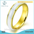 Melhor qualidade personalidade coreana lisa rotativa, anel de casamento de cerâmica ouro rosa para as mulheres